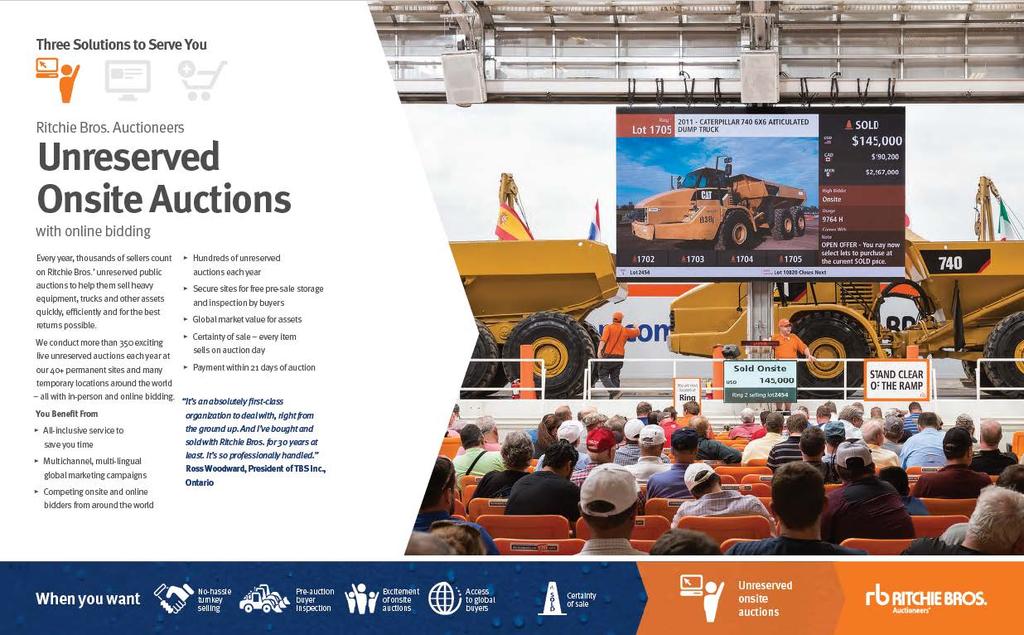 Unreserved Onsite Auctions Align benefits
