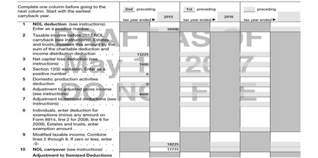 Form 1045 Schedule B 2015 Year Form 1045 Schedule B 2016 Income Information Vicky s adjusted gross income
