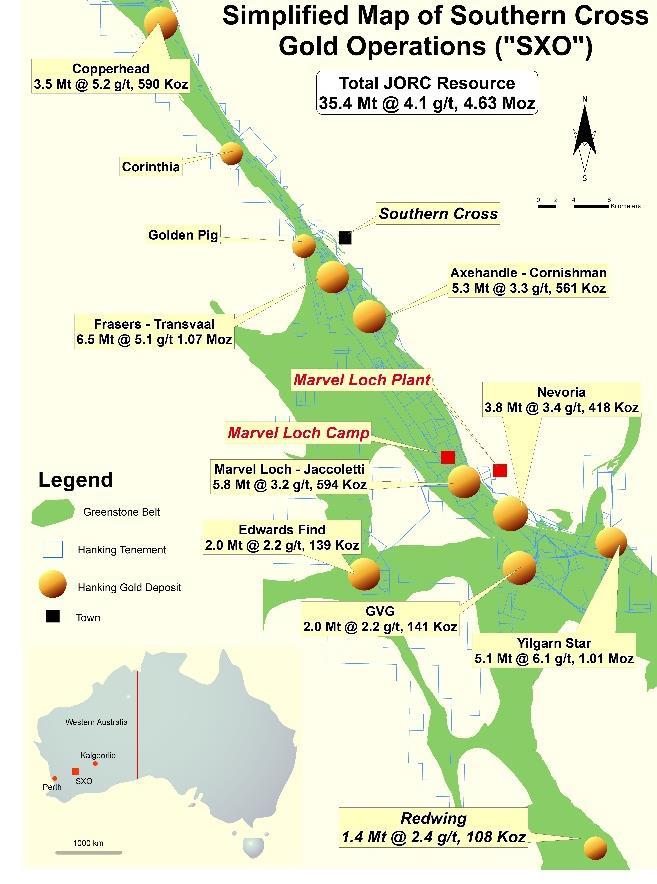 Introduction to Hanking Gold Hanking Gold is a high grade, long life, low cost, ~160Koz pa gold producer in Western Australia SXO belt has known gold endowment of >10Moz Acquired Southern Cross ( SXO
