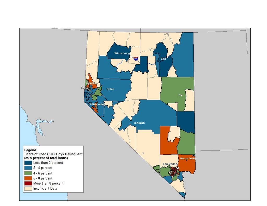 Nevada Data Maps Areas at Risk of Additional Foreclosures April 2013