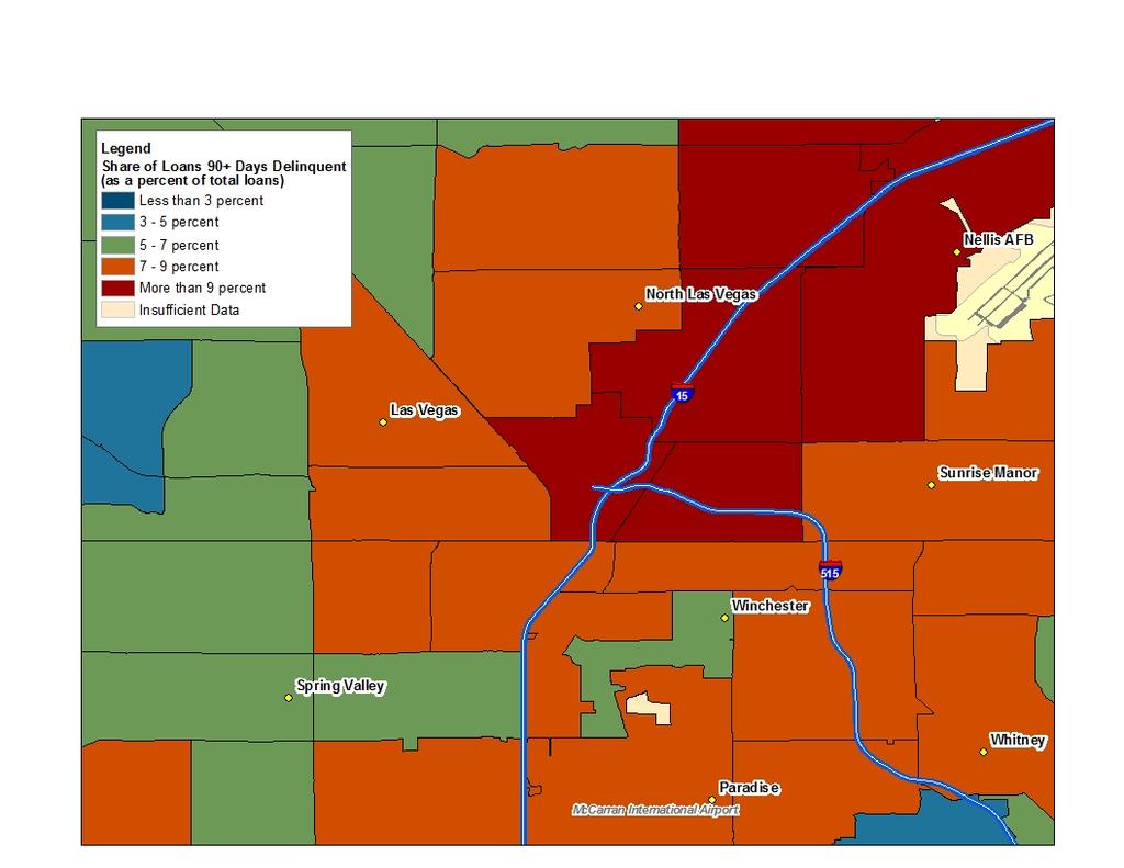 Las Vegas Data Maps Areas at Risk of Additional Foreclosures April 2013