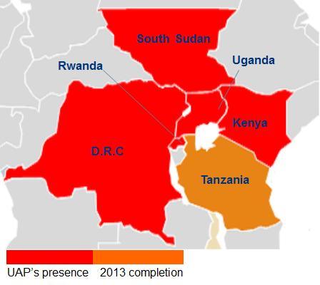 ABOUT UAP Over 80 years in the Kenyan market Currently in 5 countries: Geographic