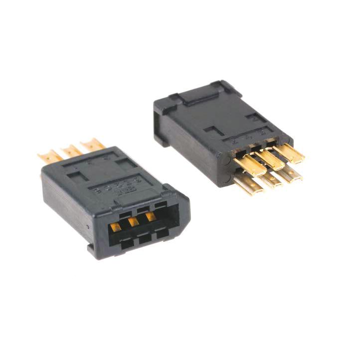 3M I/O Interconnect System 2.0 mm for IEEE 1394 Wiremount Receptacle (Female) 3E206 Series Designed to mate to all 3M I/O Interconnect System 2.