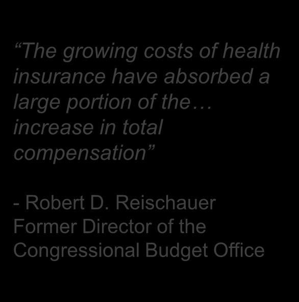 have absorbed a large portion of the increase in total compensation - Robert D.