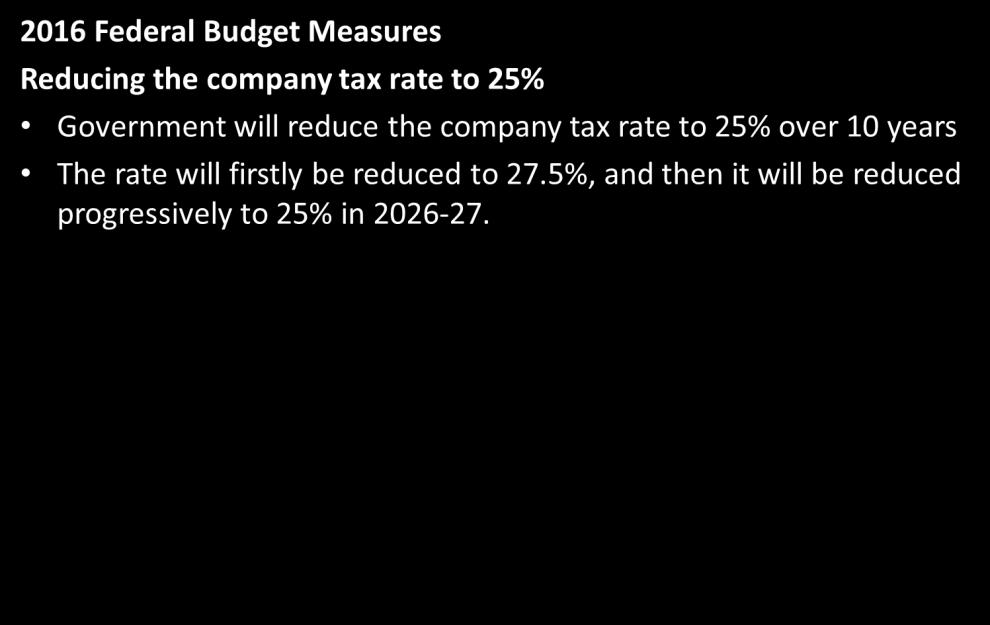 Tax Update 2016 The initial 27.