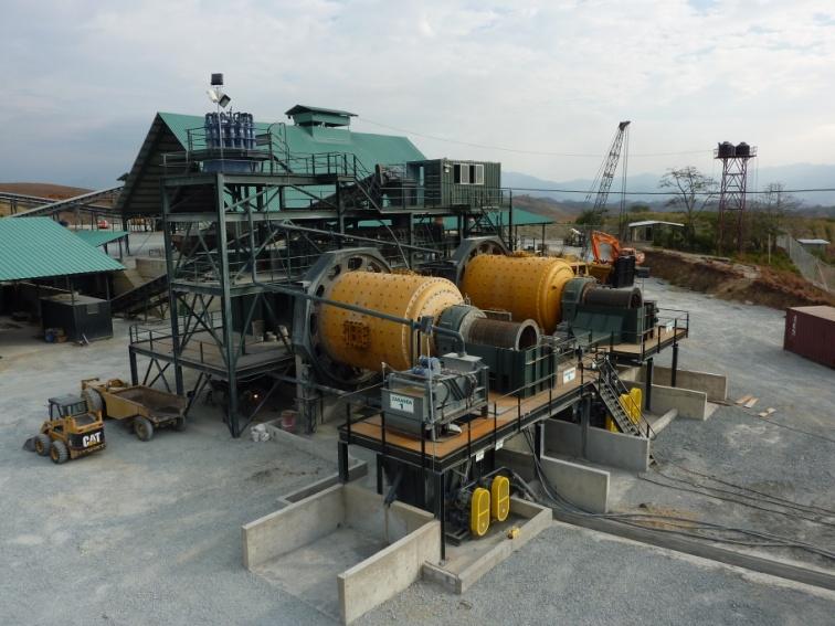 Zaruma Infrastructure Mill capable of processing in excess of 1,200 tpd in current