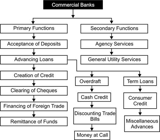 4 Banking FUNCTIONS OF COMMERCIAL BANKS Commercial banks have to perform a variety of functions which are common to both developed and developing countries.