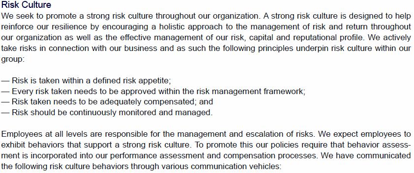 Section 2 Risk governance and risk management