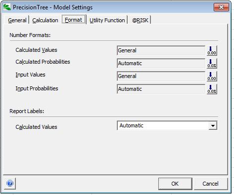 Some Tips 74 You can set up PrecisionTree to format