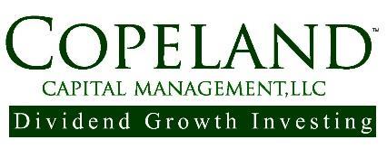 Copeland Capital Management, LLC September 2017 Copeland Capital Management LLC is a boutique investment management firm specializing in dividend growth investing.