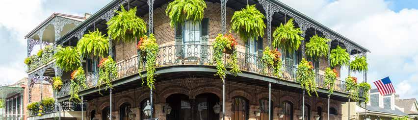 NEW ORLEANS The Big Easy March 12-16, 2018 TOUR HIGHLIGHTS & INCLUSIONS Roundtrip Airfare from MSP Deluxe Motorcoach Transportation 4 Nights Quality Accommodations 8 Meals: 4 Breakfasts 2 Lunches 2