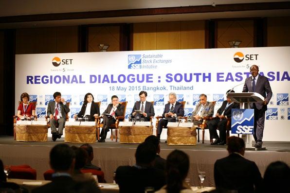 SSE 2016 Report on Progress UNCTAD Secretary General Dr. Mukhisa Kituyi gives remarks at the SSE South East Asia Regional Dialogue hosted by the Stock Exchange of Thailand, May 2015.