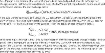 Exchange Rate ass-through Exchange Rate ass-through Incomplete exchange rate pass-through is one reason that country s real effective exchange rate index can deviate from it s equilibrium point The