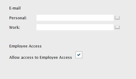 Fields marked with an arrow are required. Figure 2. Employee Information Page Employee Access to Payroll Information 3.