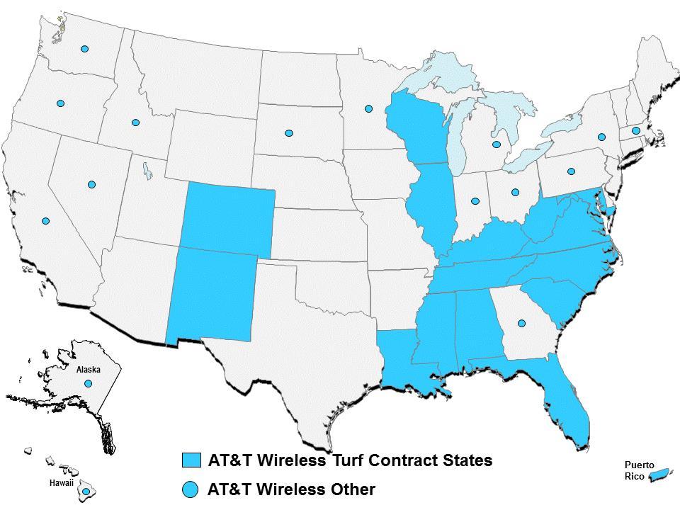 16-state Wireless Region (13 Prime) AT&T CAPEX budget at high levels, with multi-year 4G/LTE upgrade