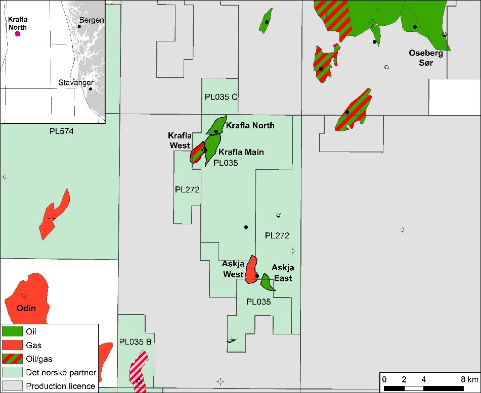 EXPLORATION & APPRAISAL More resources at Krafla Krafla North discovery in Q4 2014 and Krafla Main appraisal in Q1 2015 Krafla area 1, North Sea Five discoveries made in PL035/272 since 2011