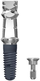 0mm collar height Fixture Mount Zimmer Dental Fixture Mount Cover Screw Implant Implant Implant, Cover Screw, 2mm extender, Fixture Mount & Final Abutment Legacy