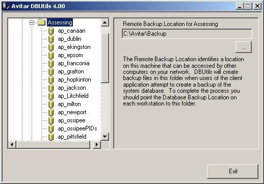 Once you have identified the shared location in DBUtils in which SQL Server will create backup files, you will have to set the corresponding backup location in the application as well: o Navigate to