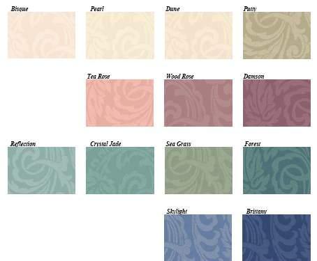 65 Cubicle Curtain Fabrics GROUP CC-4 Bisque Pearl Dune Putty Tea Rose Wood Rose Damson Reflection Crystal Jade Sea Grass Forest Skylight