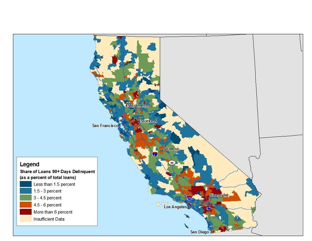 California Data Maps Areas at Risk of Additional Foreclosures November 2012