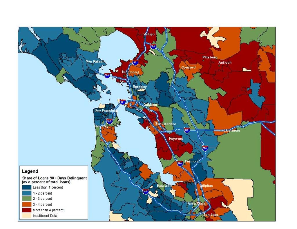 Northern California Data Maps Areas At Risk of Additional Foreclosures November