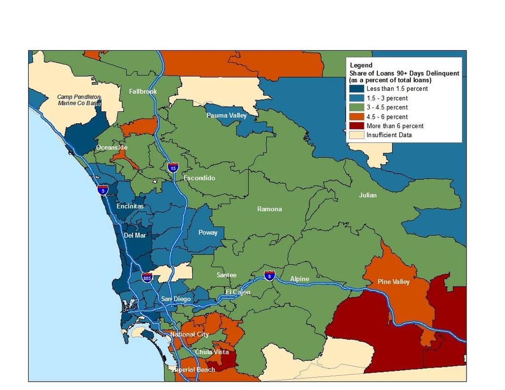 San Diego Data Maps Areas at Risk of Additional Foreclosures November 2012