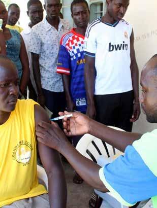 women. Free Hepatitis B testing was offered and 196 people were vaccinated. Two hundred sixty-seven people received free HIV/AIDS testing and counseling conducted by medical personnel.