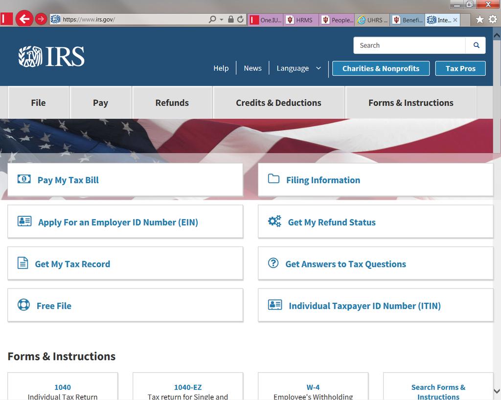IRS Website www.irs.