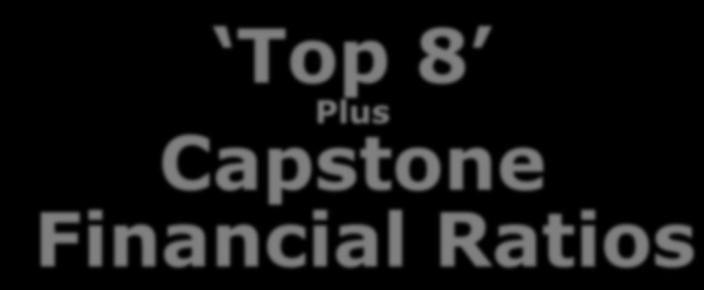 Financial Ratio Review Top 8 Plus Capstone
