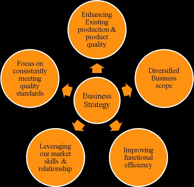 BUSINESS STRATEGY Our Strategy is to become a leader in the sector in which we operate. The diagram below represents our continuous growth philosophy being implemented: 1.