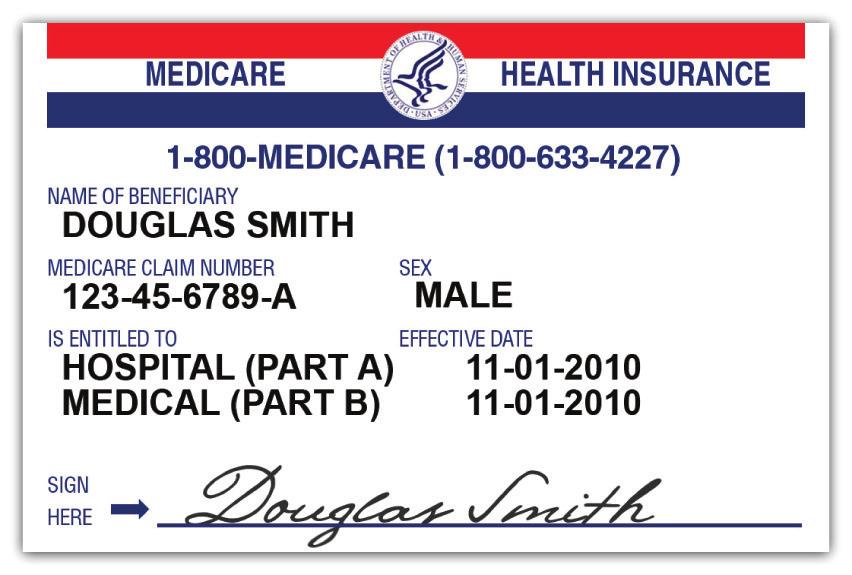 Show your Medicare card to your hospital or medical care provider whenever you seek services.