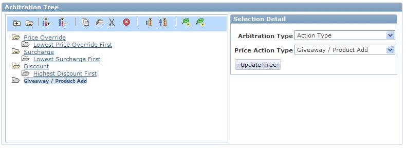 Using the Arbitration Plan Chapter 5 Arbitration Plan 3: Apply Price Override, Surcharge, Discount and Giveaway Rules This example continues the previous example and shows an arbitration plan