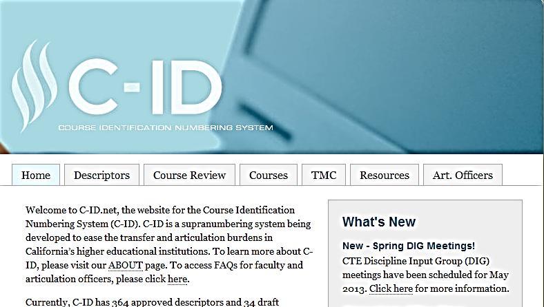 C-ID WEBSITE With your username and password available, go to: www.c-id.