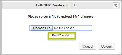 Downloads smp-bulk-upload-template.xlsx to default or user selected location. Updating the spreadsheet 3. Using the following format, enter SMP ID, entity and user details. 4.