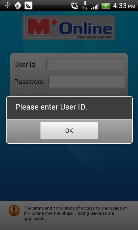 On the User Login screen, enter your User ID* and Password*. 3.