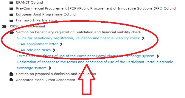 Legal & Financial Validation Communication messages and documents via PP (3) The H2020 Grants Manual is published on the Participant Portal http://ec.europa.