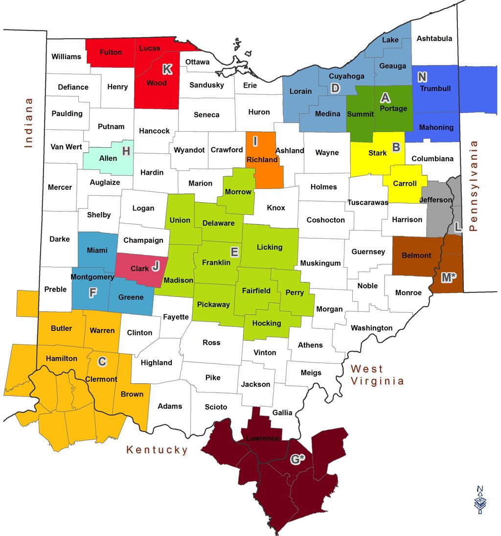 OHIO LABOR MARKET REVIEW NOVEMBER 217 Ohio Metropolitan Statistical Areas (MSAs) Developed by the United States Office of Management and Budget, Metropolitan Statistical Areas are integrated