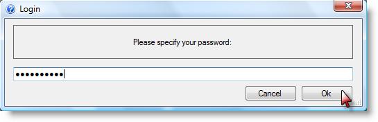 File > Login Type in the manager password and
