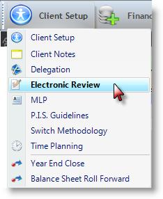 appear in the report) Electronic Review Select Client