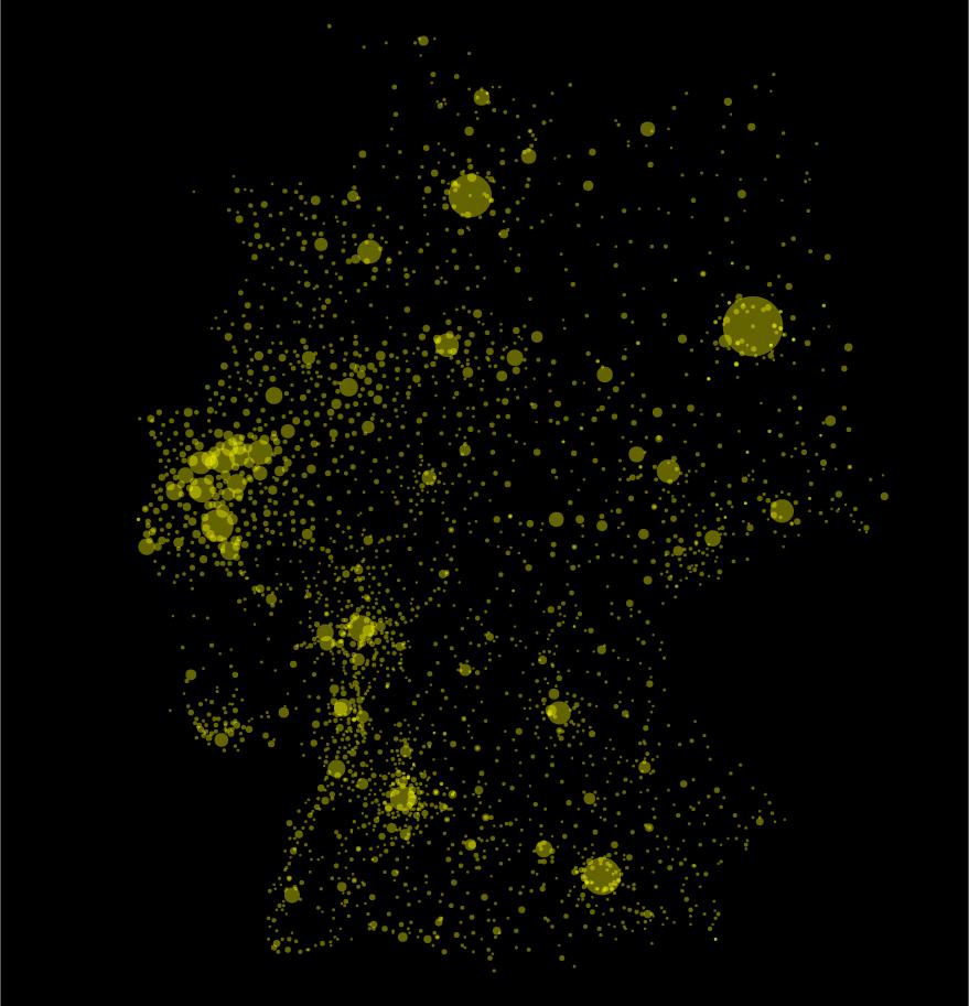 If You Want to Know Where Germans Live - Follow the Light