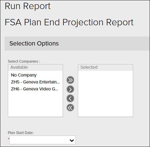 Verifying Flexible Spending Account (FSA) and Retirement Savings Account (RSA) Deductions To verify employer FSA and RSA deductions, you can generate projection reports.