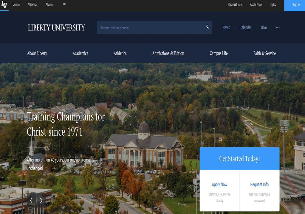 Liberty University Online Student Financial Check-In From
