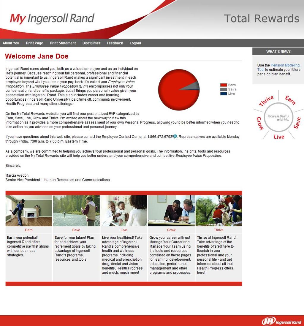 Accessing the Tool You can link to the Pension Modeling Tool through the Total Rewards website.