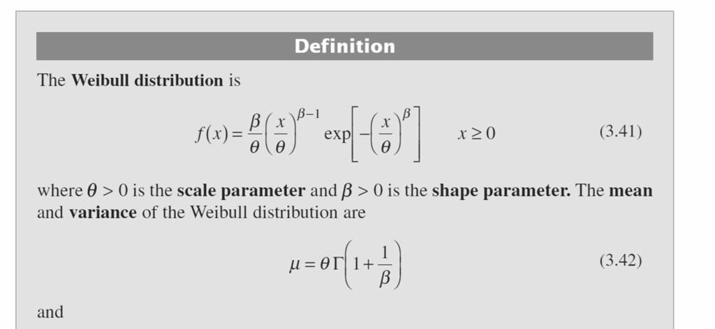 The Weibull Distribution Chapter 3