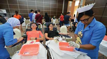 SUSTAINABILITY STATEMENT Giving Blood, Saving Lives On 12 December 2015, Matrix held a blood donation campaign with the theme of MATRIX, We Help Save a Life, Give the Gift of Blood.