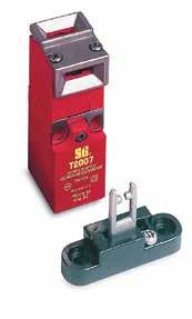 R Safety Interlock Switches T2007 Miniature Tongue-Operated Safety Interlock Switch Miniature size The smallest tongue-actuated safety interlock switch available.