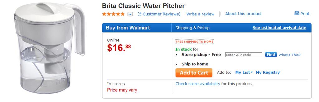 (Group) Question: Is it me cost effective to buy a Brita filter, bottled water?