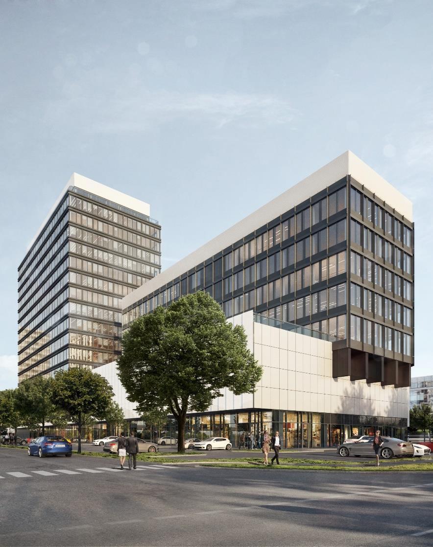 Einsteinova, Bratislava Modern and sustainable office project roughly 23,500 m² Planned completion in Q1 2018