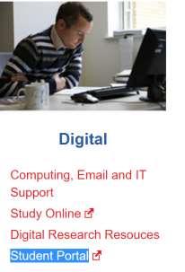 uk Click on Information for Current Students Under Digital Tab Click on Student Portal