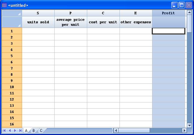 To build a simulation model for this problem, the following steps are required: Step 1: Create a datasheet with columns for each of the input and output variables.